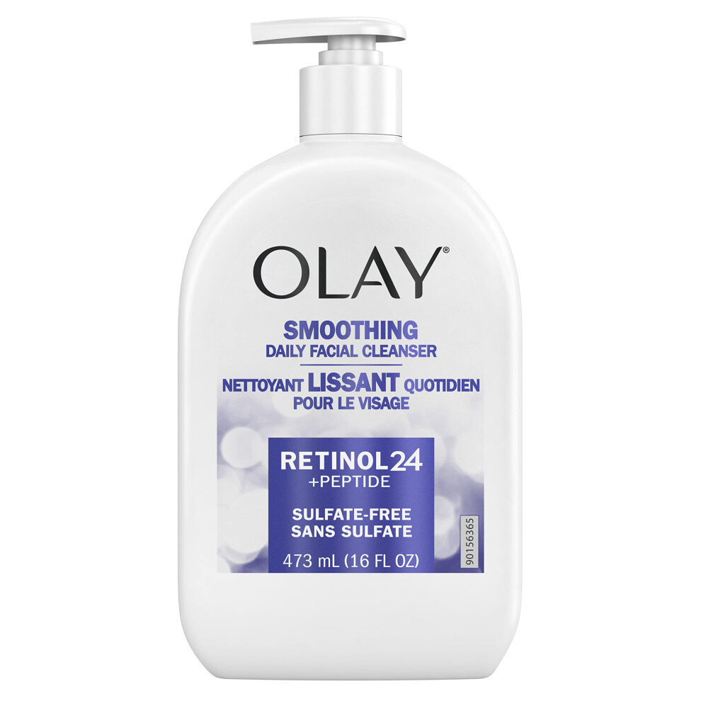 Olay Retinol 24 + Peptide Face Wash  Smoothing  Sulfate-Free  16 oz