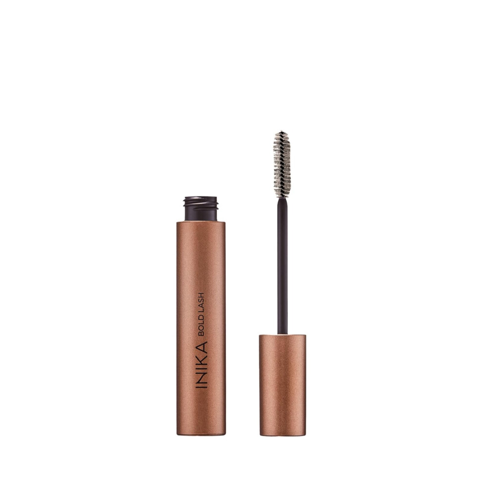 INIKA Organic Bold Lash Mascara  Vegan and Non-Toxic  Amplifies Lashes for Volume and Length  with Conditioning Botanical Ingredients and Pure Mineral