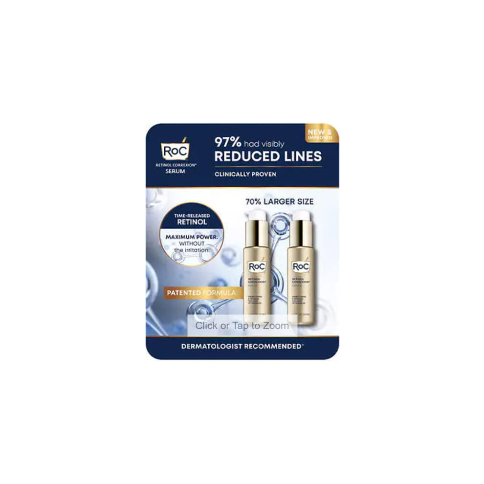 Roc retinol correxion serum - firms & reduces of wrinkles 1.7 fl oz  2 Pack