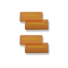 Supreme Trimmer BARBER GRIPPERS | Salon & Barber Hair Holder for Men & Women | Hair Clips for Styling and Hair Cuts | Orange Rectangle 2PK