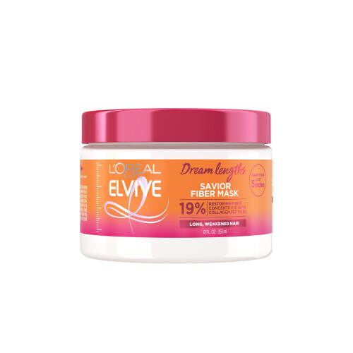 L’Oréal Paris L'Oreal Paris Elvive Dream Lengths Savior Μάσκα Μαλλιών με Κολλαγόνο, 3 Λεπτά Θεραπεία, 12 Fl Oz
