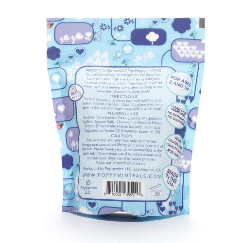 Poppymint Pals Toddler Bath Soak- Calming/Lavender Chamomile 1
