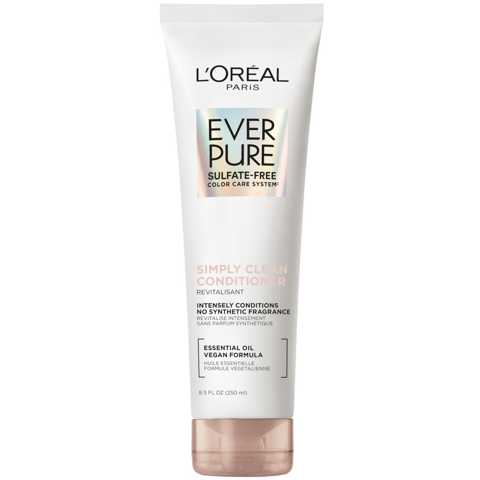 Lor L Paris L'oreal Paris Everpure Sulfate Free Simply Clean Hair Conditioner Hydrating Hair Care With Rosemary Essential Oils 8.5 Fl Oz