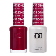 Sada g   lov   ch lakov DND - 1 kus cerven   ho g   lov   ho laku a 1 kus cerven   ho laku na nechty 632 Lady Red 0,5 fl oz