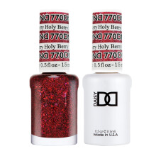 Sada g   lov   ch lakov DND - 1 kus cerven   ho g   lov   ho laku a 1 kus cerven   ho laku na nechty 770 Holy Berry 0,5 fl oz