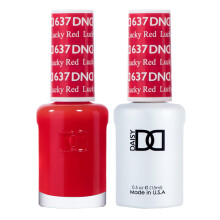 Sada g   lov   ch lakov DND - 1 kus cerven   ho g   lov   ho laku a 1 kus cerven   ho laku na nechty 637 Lucky Red 0,5 fl oz