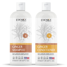 Set Shampoo e Balsamo Edenika Botanicals al Ginger, Formula Fortificante con Ingredienti Biologici