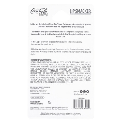 Lip Smacker, Coca-Cola, Lippenbalsam, Kirsche, 0,14 oz (4,0 g) 2