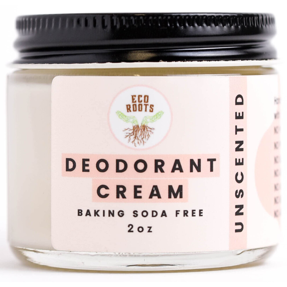 DéOdorant Naturel Eco Roots Pour Femmes Et Hommes | CrèMe DéOdorante Bio Sans Aluminium | Sans Bicarbonate De Soude, DéOdorant Sain Pour Le Corps-image