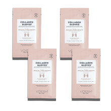 VOESH Collagen Gloves Vegan Hand Masks 4 Pack Moisturizing Hand Mask Lotion Gloves Hydrating Gloves Hand Care Spa Manicure Gloves Dry Hand Tr