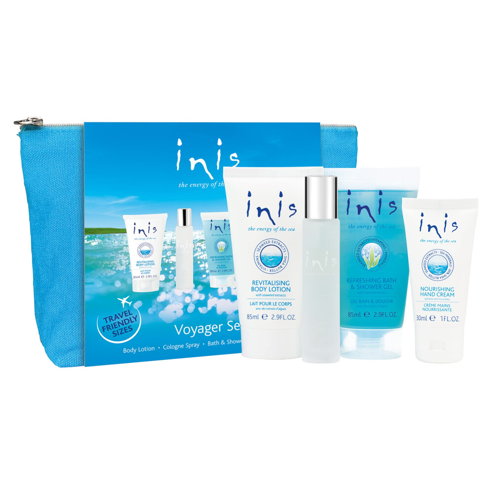 Inis Je Energia T Inis The Energy Of The Sea Voyager Gift Set With Cosmetic Bag