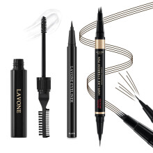 Microblading Eyebrow Pen Kit - Vandt?t brynmakeups?t med ?jenbrynsblyant ?jenbrynsgel Klar eyeliner Naturligt udseende bryn med langvarigt hold h