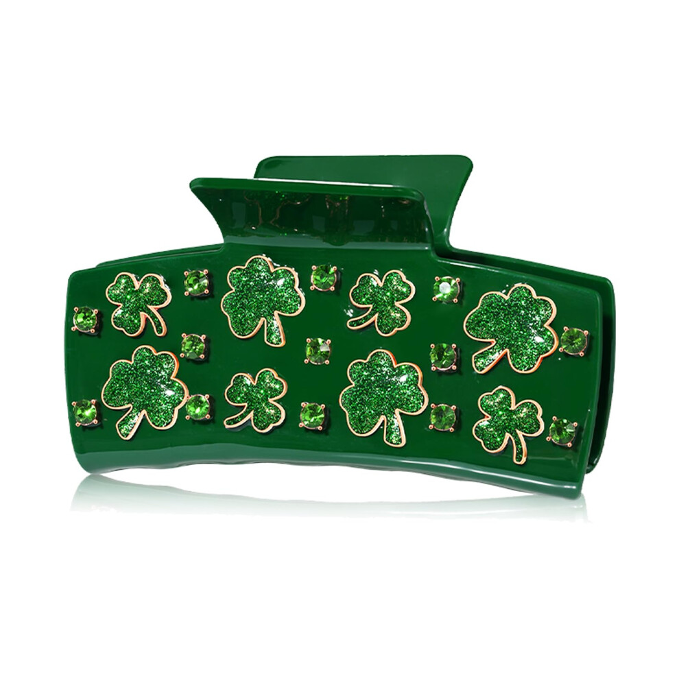 Fermagli Per Capelli Da Donna Per La Festa Di San Patrizio, Grandi, Colore Verde, Con Trifoglio Portafortuna, Accessori Per Capelli Per Il Giorno Di San Patrizio, Regali Irlandesi Per Le Feste-image