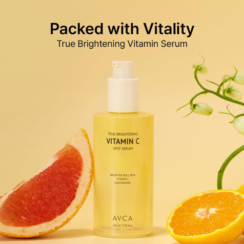 Siero Viso AVCA True Brightening con Vitamina C - Rimuovi Macchie Scure 100ml 1