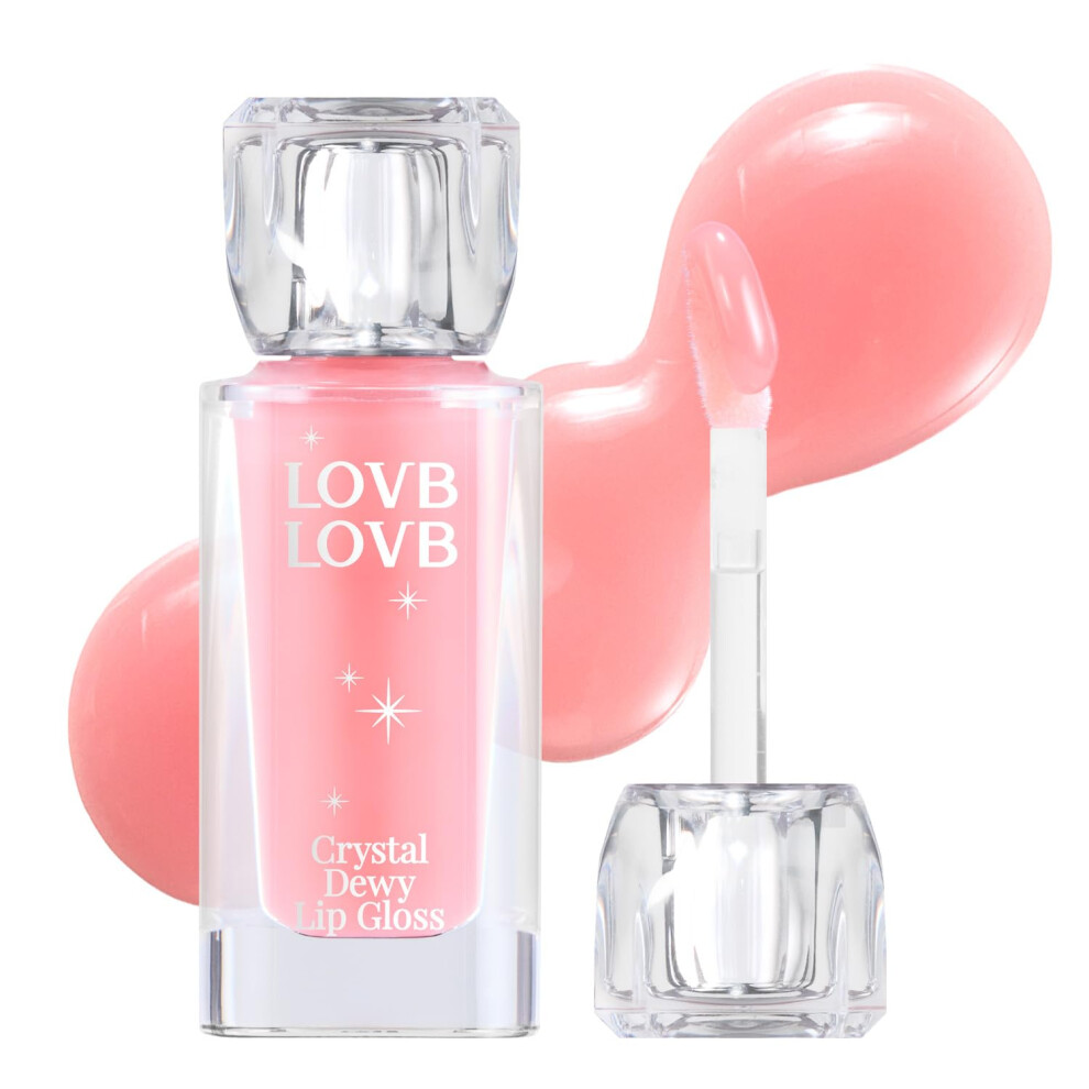 LOVB LOVB Crystal Dewy Lip Gloss | Non-Sticky and Lightweight | High-shine | Moisturizing | Hydrating Lip Glow Oil | korean Lip | Lip Care 0.17 oz. (0-image-OPC-PGMBTZ7-NEW