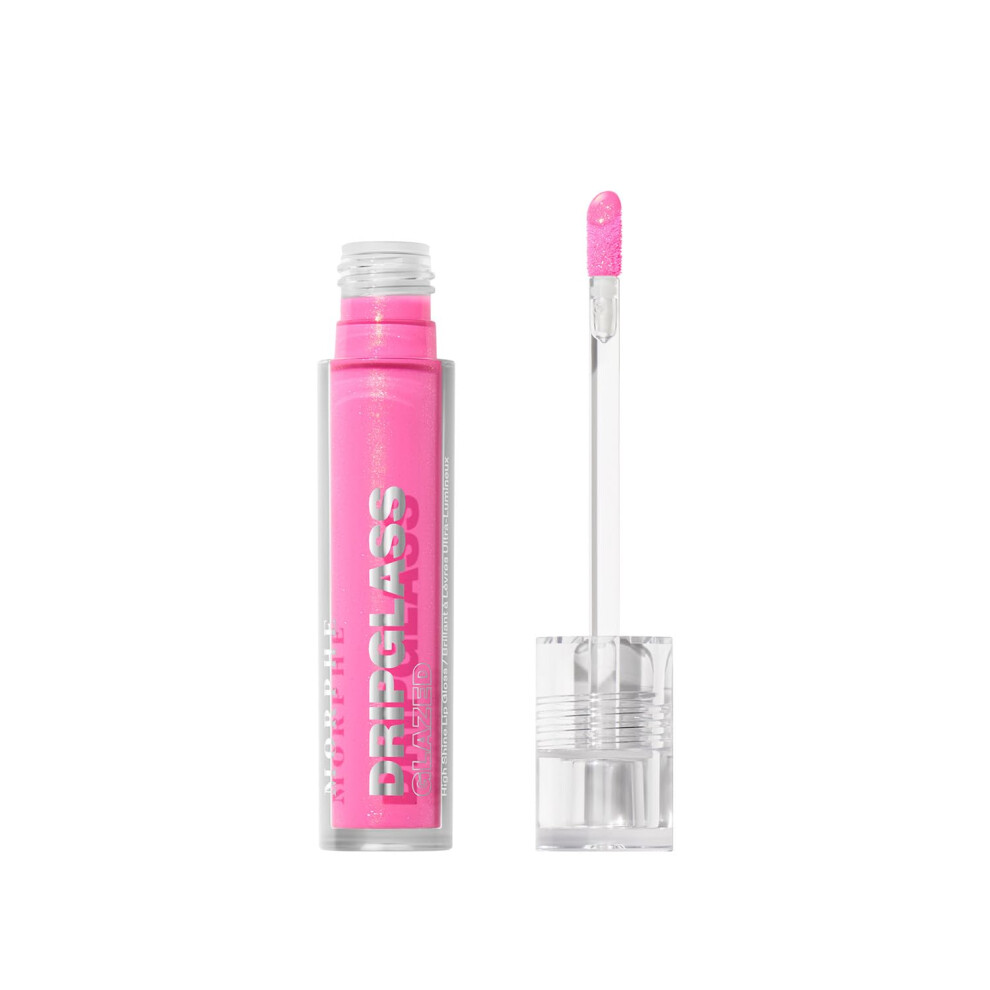 Morphe Dripglass High Shine Lip Gloss - Glazed Semi-Sheer & Nourishing Lip Makeup - Buildable Formula Infused With Plant-Derived Squalane & Vitamin E