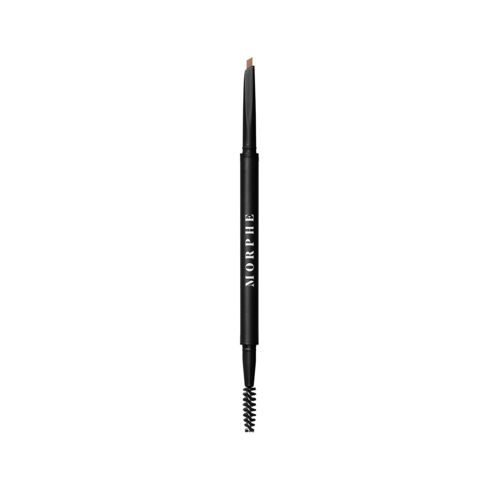 Morphe Definer Dual-Ended Brow Pencil & Spoolie - Eyebrow Pencil with Precision Slanted Tip for Shaping  Defining & Filling - Smooth  No-Tug Formula -