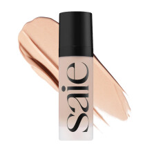 Saie Glowy Super Gel Lightweight Illuminator - Travel Size Luminizer and Makeup Primer for Glowing Skin - Enriched with Vitamin C + Hydrating Squ