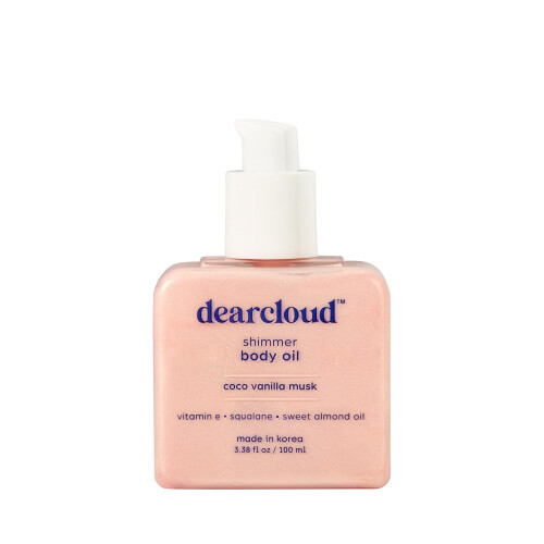 dearcloud Shimmer Körperöl - Coco Vanilla Musk - Hydratisierendes & Nährendes Öl (100 ml) 2