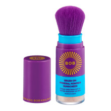 BOB KIDS SPF 30 Brush On Mineral Powder Sunscreen Broad Spectrum Protection Water Resistant 80 Mins Fragrance Free Easy to Apply for Kids & Babie