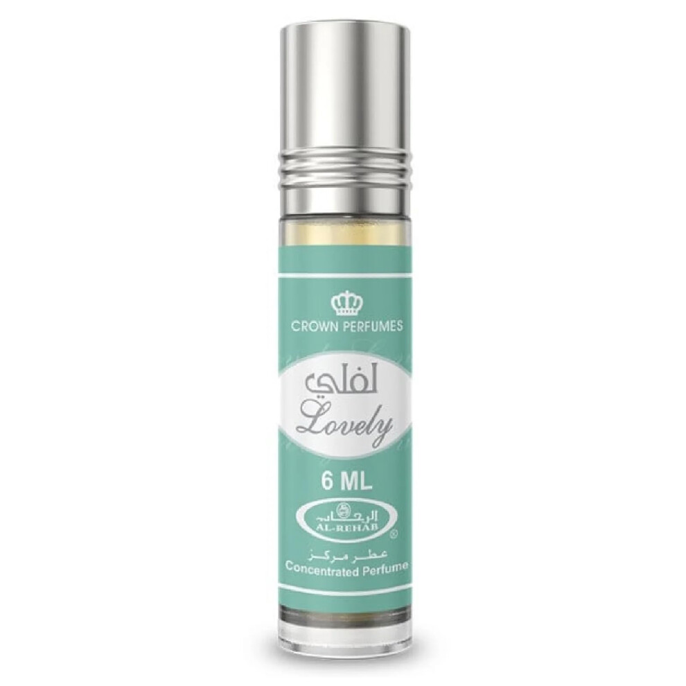 Al-Rehab Perfumes Lovely Concentrated Perfume Rollerball For Unisex 0.2 Ounce