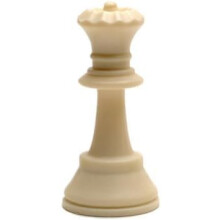 WE Games Ersttande Staunton schackpjs - Light Queen fr turneringsschackset Plastschackpjs med filtbotten Klassisk design Ersttningsschackpj