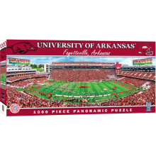 MasterPieces NCAA Arkansas Razorbacks Stadium Panoramic Jigsaw Puzzle Donald W. Reynolds 1000 bitar