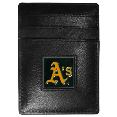 Oakland Athletics l?der penge klip/kortholder 1
