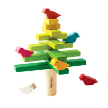 PlanToys Tr? Balancing Tree Learning Toy (5140) | B?redygtigt fremstillet af gummitr? og ikke-giftige maling og farvestoffer