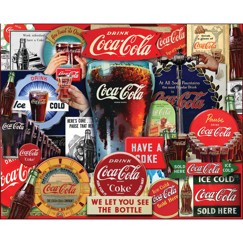 Puzzle Springbok 1000 pi   ces Coca-Cola   : des d   cennies de tradition   - Fabriqu    aux    tats-Unis