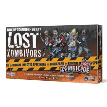 Zombicide: Box of Zombies  Zestaw nr 7: Zagubieni zombie  dodaj ekscytujacy zwrot akcji do swoich przygd przy Rue Morgue! Kooperacyjna gra strateg