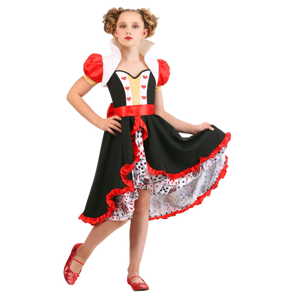 Photos - Fancy Dress Fun Costumes Frilly Queen of Hearts Costume for Girls Kids Medium FUN3737CH