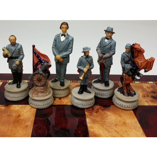 32-teiliges Schachspiel-Set - Bürgerkrieg, Amerikanische Revolution oder WW2 - Kein Brett 1