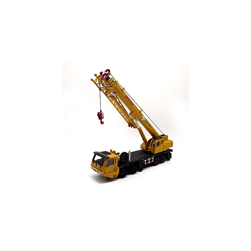 eMart Enfants Alliage Moul   Sous Pression Mod  le Jouet Ing  nierie Grue Lourde Camion V  hicule Simulation Voiture Miniature 1:55 Jaune Cadeau