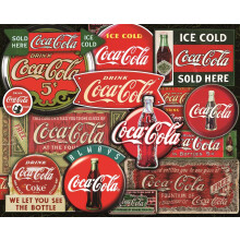 Springbok 1000 stukjes puzzel Coca-Cola klassieke borden - gemaakt in de VS