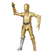 Star Wars 2016 The Black Series Figura de Acción C-3PO Exclusiva (Pierna Derecha Plateada) 6 Pulgadas