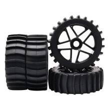 JIUWU 4 stk Beach Desert sned?k og hjul Hex 17mm 1:8 RC Off Road Buggy Baja