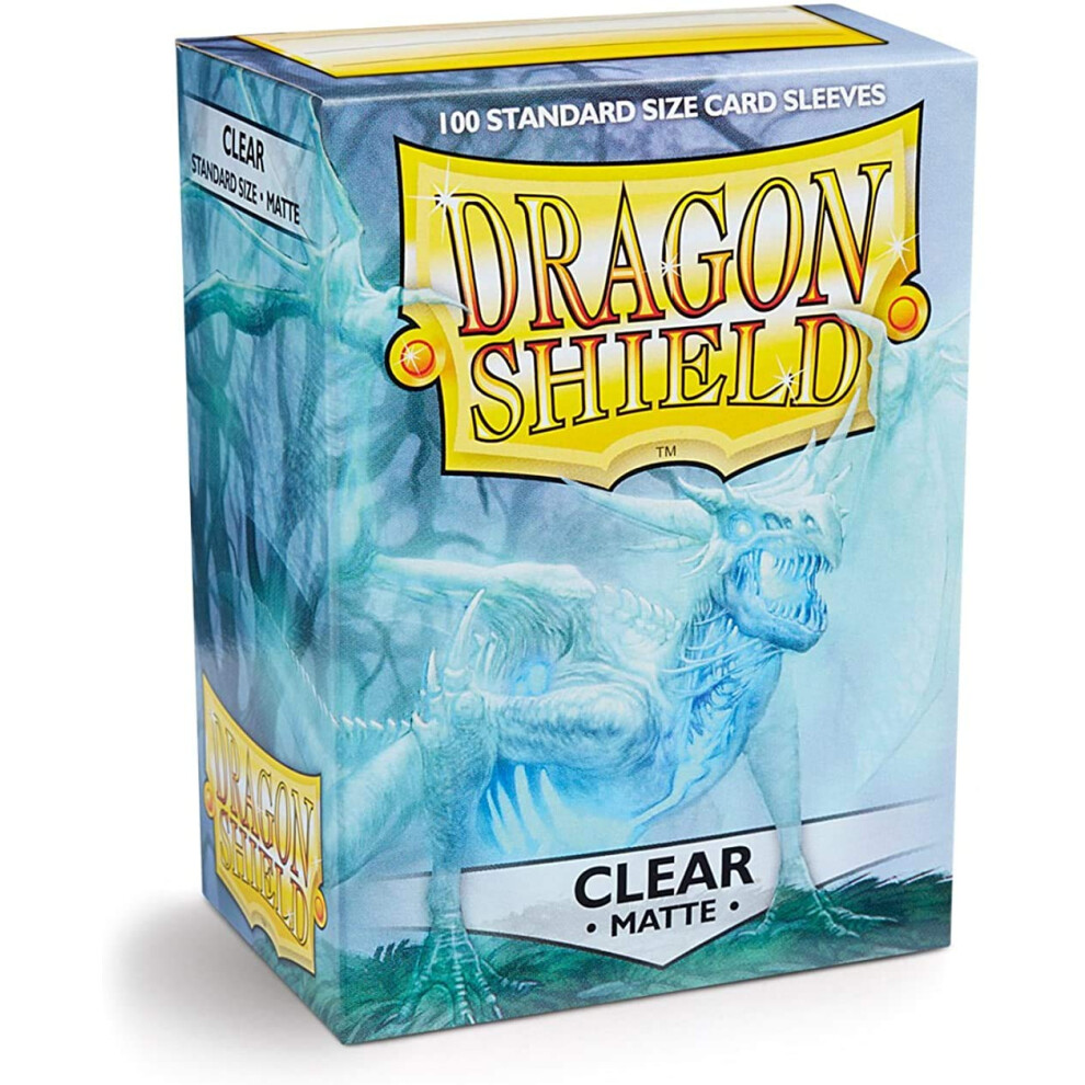 Dragon Shield Matte Clear 100 Deck-Schutzh Llen In Box, Standardgr E F R Magic He Gathering (66 X 91 Mm)-image