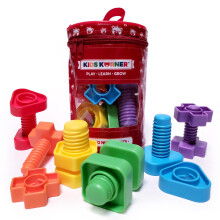 Jumbo n?dder og bolte til sm?b?rn - Fine Motor Skills Rainbow Matching Game Montessori Leget?j til sm?b?rn og sm?b?rnsspil | 12 pc ergoteringster