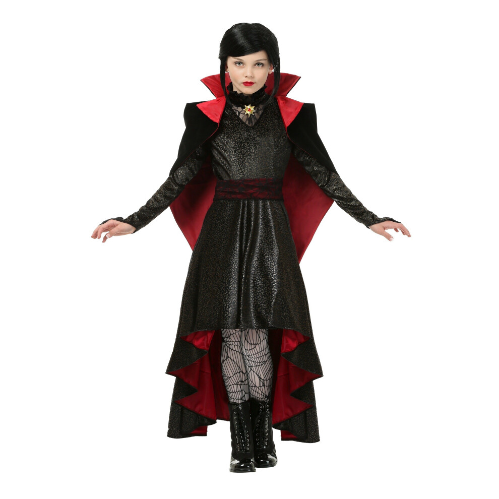 Photos - Fancy Dress Fun Costumes Girl's Vampire Vixen Costume Child's Deluxe Vampire Dress Costume Medium (8-10)
