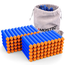 AMOSTING Refill Darts 100PCS Bullets Ammo Pack Compatibel voor Nerf N-Strike Elite 2.0 Series DinoSquad - Werkt met alle Elite Blasters Blauw