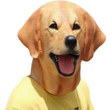 PartyHop - Labrador Mask - Halloween Latex Animal Dog Head Mask
