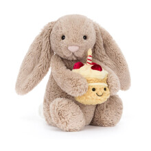 Bashful Beige Bunny Birthday Plush Toy Birthday Gift