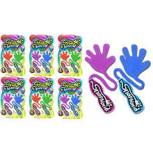 Ja-Ru Super Pretgey Sticky Hand Fidget Toy (6 Pack 12 Sticky Hands) Sticky Slap Hand til b?rn og voksne. Bulk Party favoriserer goodie taske f?ds