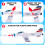 ArtCreativity 24 Pack Glider Fighter Jets 3D Conjunto de quebra 2