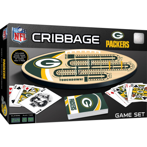 MasterPieces NFL Green Bay Packers Cribbage-spelset 14"" x 40""""
