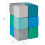 ECR4Kids SoftZone Patchwork byggeklodser til sm?b?rn Skumterninger Moderne 12-dele 2