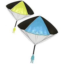 Toys+ 2 Pack Tangle szabadon dobhat ejtoernyos frfiak nagy 20""""-es ejtoernyokkel! Kk narancssrga rzsaszn s srga gyerekeknek s gyerekeknek ej