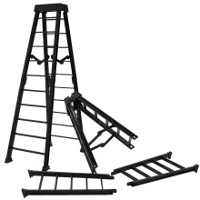 Lot de 2 grandes   chelles noires d  tachables de 25 cm pour figurines de catch