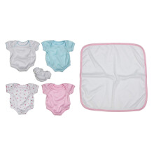 JC Toys for Keeps! LA Newborn by Berenguer Roupet Gift Conjunto para 15-17 """" Dolls - 6 PCs para crian   as 2+ azul rosa